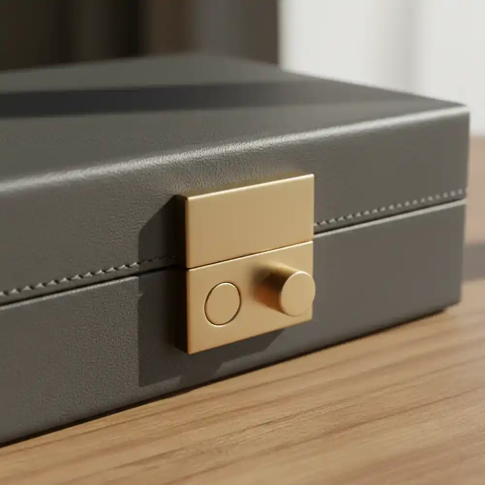 Close up of magnetic closure