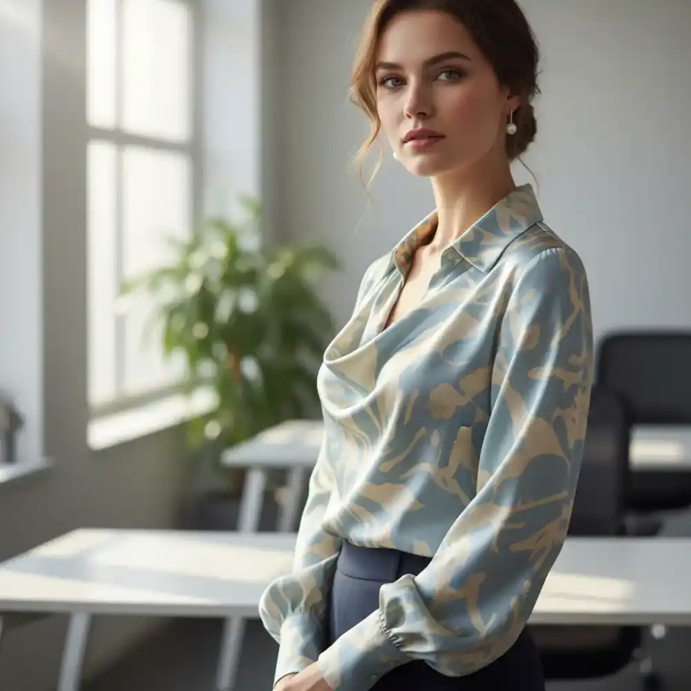 Fluid Silk Blouse